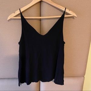 H&M Black Flowy Top